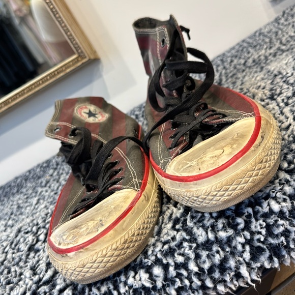 John Varvatos / Chuck Taylor Converse All Star stars n stripes high-tops - Picture 4 of 16